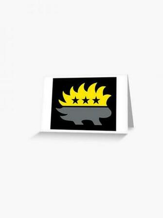Ancap Libertarian Porcupine Black And Yellow Anarcho Capitalist