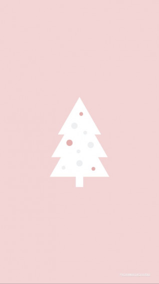 Home Christmas Tree Wallpaper Pink Cute