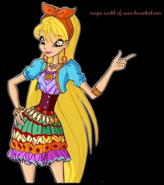 Winx Club Stella Fairy Flamingo Png W Glow By Magic World Of On