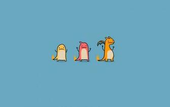 Pokemon Charmeleon Charizard Simple Background Charmander