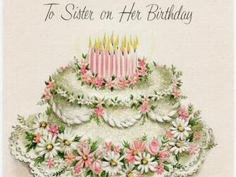 For Sister Printable Picture BirtHDay Cards