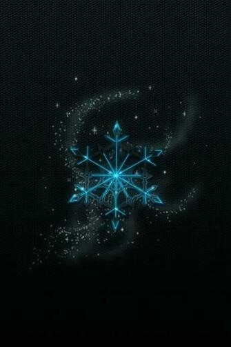 Glowing Snowflake iPhone Wallpaper HD Res