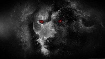 Witches Eyes Black Lion Witch Red By Reconreno