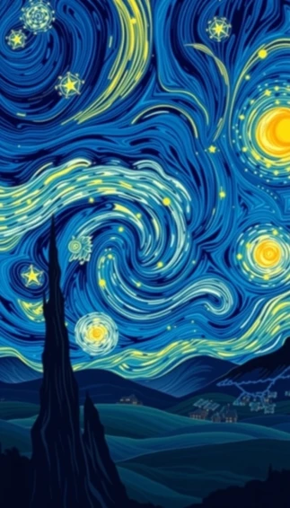 Starry Night Phone Wallpaper