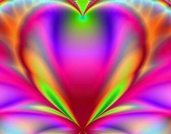 Rainbow Heart Wallpaper HD