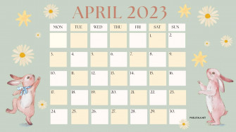 April Calendar Desktop Wallpaper Net