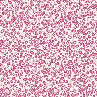 Silver Pink Leopard Peace Sign Pw3943 Wallpaper Baby Nursery