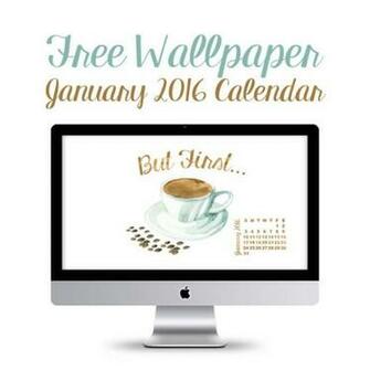 Terrific Calendar Wallpaper For January Heart Handmade Uk