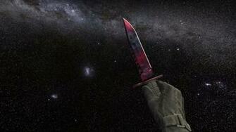 Pc M9 Bayonet Doppler Pink Galaxy Background