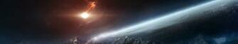 Monitor Multi Screen Multiple Space Espace Etoiles Stars Wallpaper