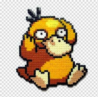 Psyduck Pixel Art Golduck Pok Mon Transparent Background