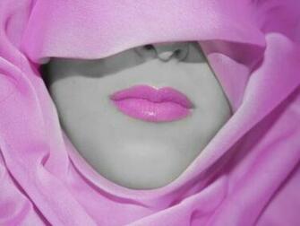 Pink Closeup Lips Lipstick Selective Coloring