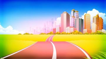 Vector City Wallpaper