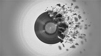Broken Record Wallpaper Vinyl Shattered