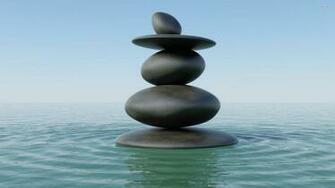 Zen Stones In Water Wallpaper Digital Art
