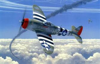 Air Combat Dogfight Ww2 War Painting Drawing Wallpaper Aviation