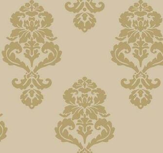 Are York Wallcoverings Tres Chic Bl0401 Graphic Damask Wallpaper Gold
