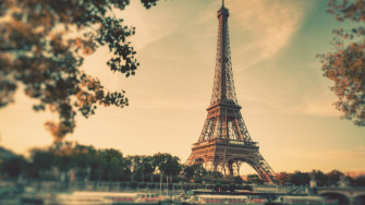 Eiffel Tower Paris Vintage Boats Wallpaper MixHD