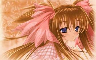 Anime Girl A Pink Dress Wallpaper