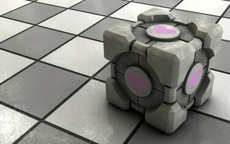 Background Deviant Art Portal Companion Cube Bbb