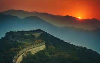 Wallpaper Night China Great Wall Image For Desktop