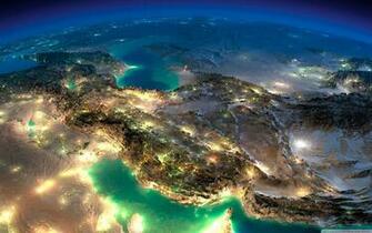 Very Nice Satellite Image Of Iran 4k HD Desktop Wallpaper For