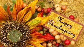 Happy Thanksgiving Day Flower Desktop Wallpaper Theabridge