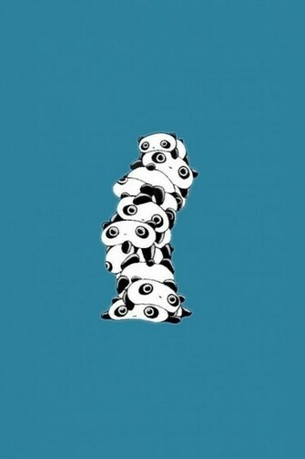 Cute Pandas iPhone Wallpaper