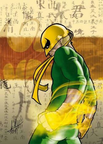 Iron Fist Marvel Logo Legend Of By Skull