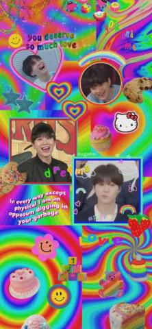 Bts Wallpaper Kid Rainbow Core Yoongi