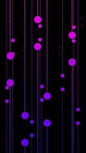 Wallpaper Circles Lines Lilac Shapes QHD