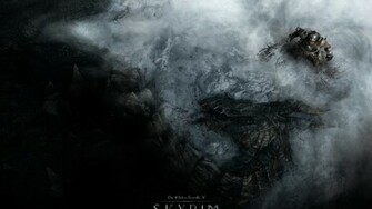 Wallpaper The Elder Scrolls Skyrim Warrior Dragon