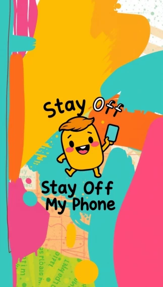 Stay Off My Phone Wallpaper