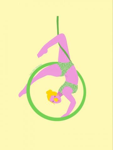 Gymnast Wallpaper Yellow Gymnastics