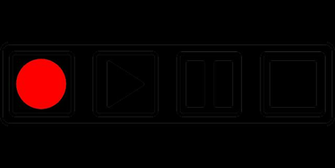 Stop Buttons Audio Record Pause Play Tape Deck