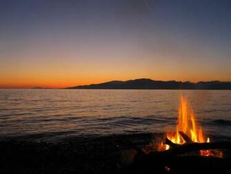 Summer Nights Bonfire HD Wallpaper Background Image