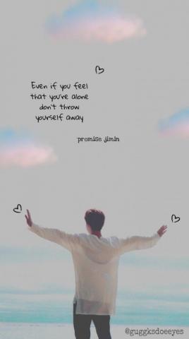 Promise Jimin Bts Quotes Park Wallpaper