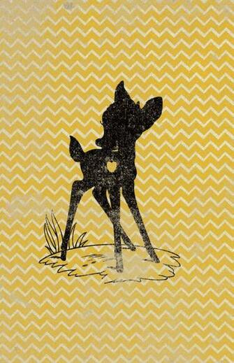 Bambi Tinkerbell Minnie Cheshire Silhouettes On Chevron