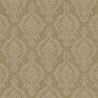 Metallic Gold And Beige Weave Damask Wallpaper Wall Sticker Outlet