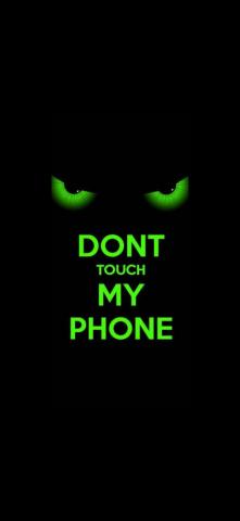 Dont Touch Scary Lock Screen Wallpaper