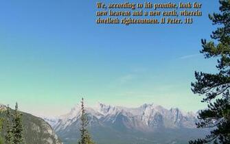 Scenic Wallpaper With Bible Verses