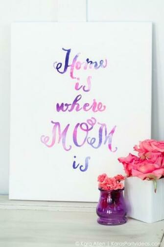 Celebrate Mom Diy Watercolor Mother S Day Gift Tutorial