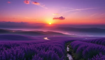 Purple Scenery Wallpaper