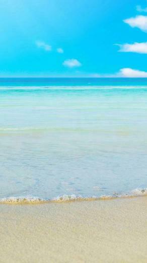 Calm Ocean Beach Htc One M8 Wallpaper