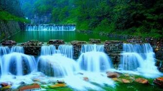 Rainforest Waterfall Wallpaper Image At Landscape Monodomo