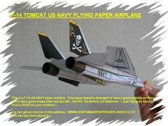 Tomcat Jolly Rogers Flying Paper Airplane By Howmakepaperairplane