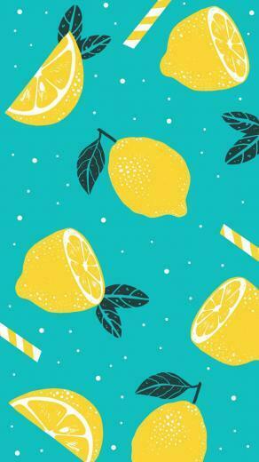 Phone Wallpaper Summer Lemons Fruits Lemonade In