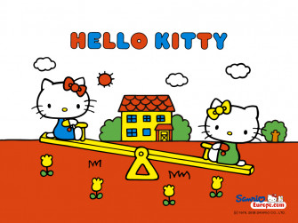 Hello Kitty And Mimmy Sanrio Wallpaper