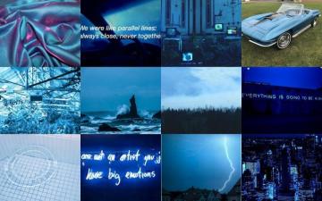 Aesthetic Blue For Laptop Wallpaper