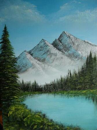 Bob Ross Landscape By Sosyalinsan